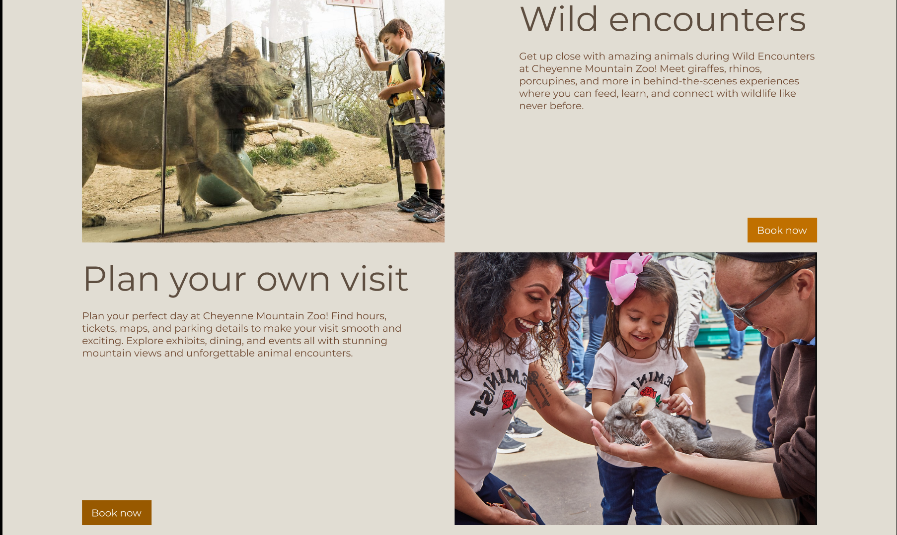 High-fidelity wild encounters