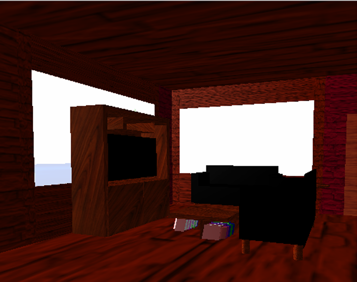 OpenGL Interactive House interior render