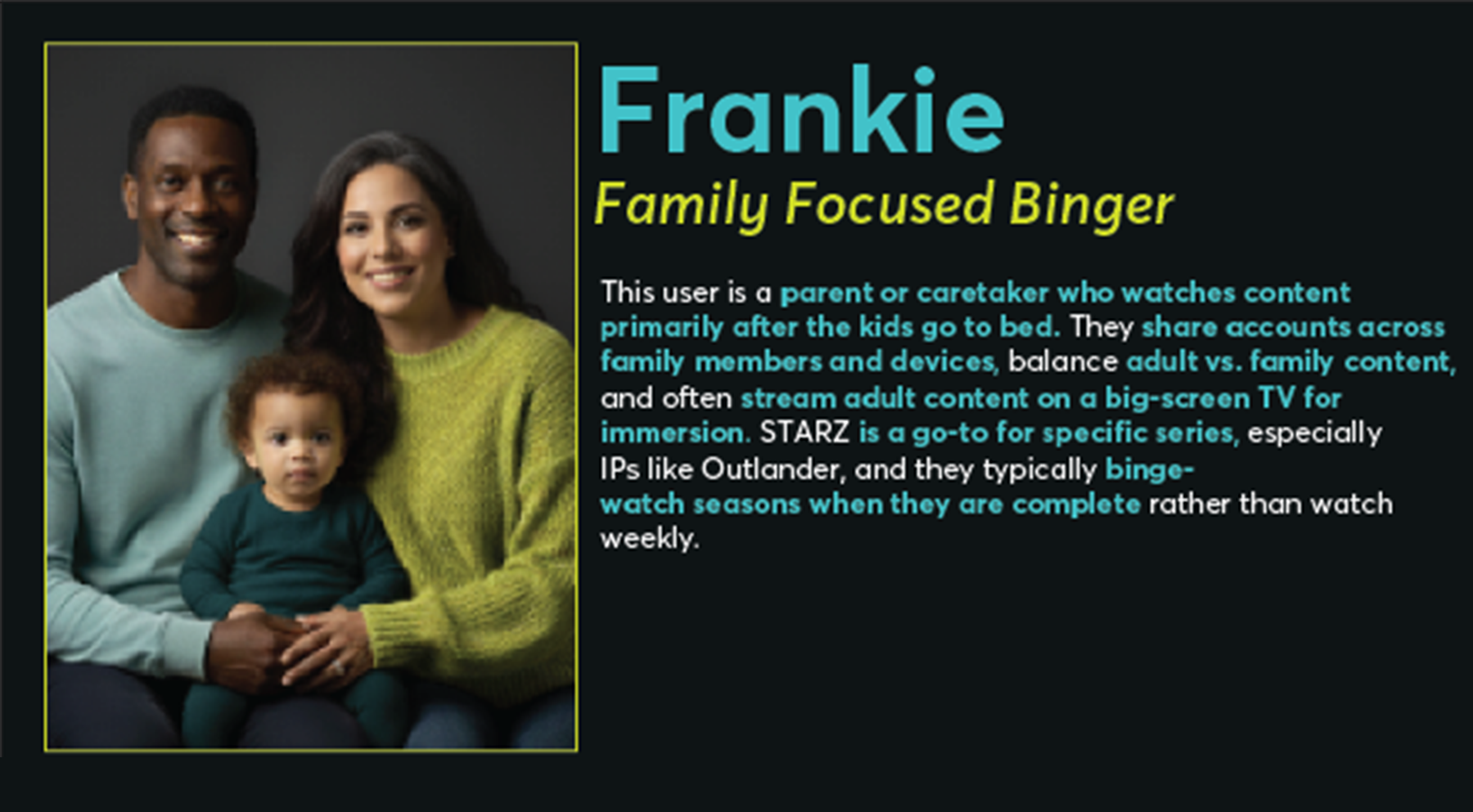 Foundational research and persona development