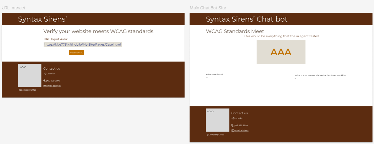 Syntax Sirens UI design mockups (Figma)